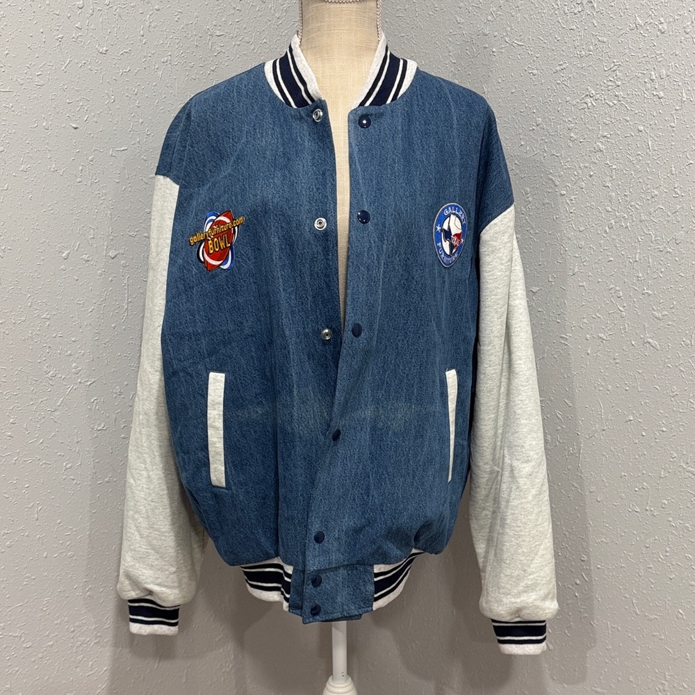 Vintage 2000 Gallery Furniture Bowl‎ Houston Bowl NCAA Football Bomber Jacket XL